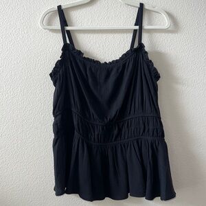 Torrid black rayon tank. Size 0 (12) EUC